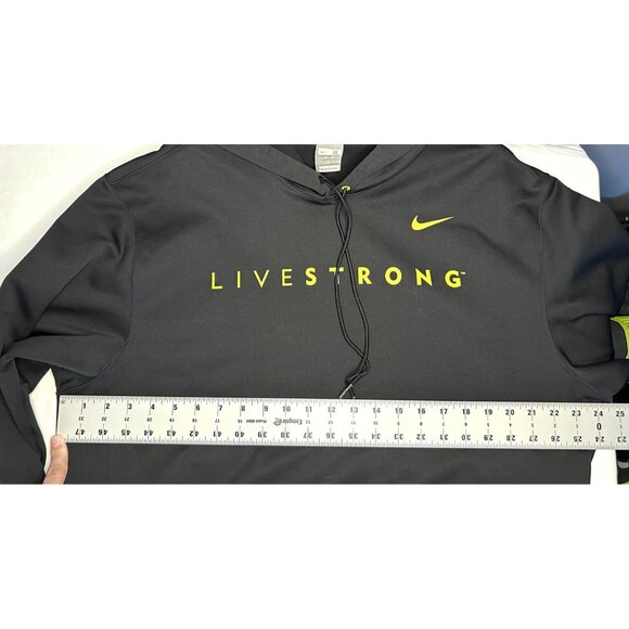 Nike Livestrong Hoodie Mens XL Therma Fit Pullover Sweatshirt Athletic Training - Picture 6 of 12